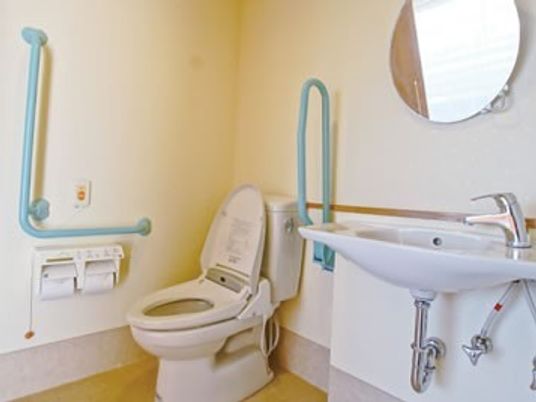 清潔なトイレ設備