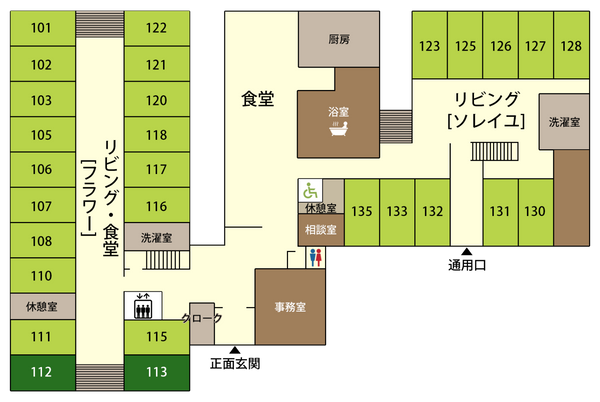 明るい配置図面