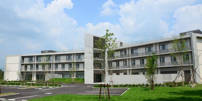緑豊かな外観