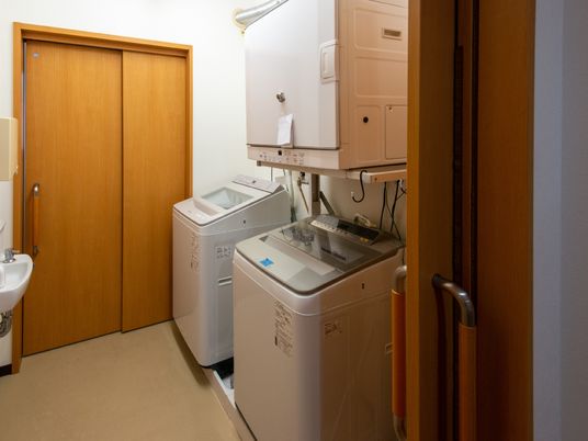 設備整った洗濯スペース