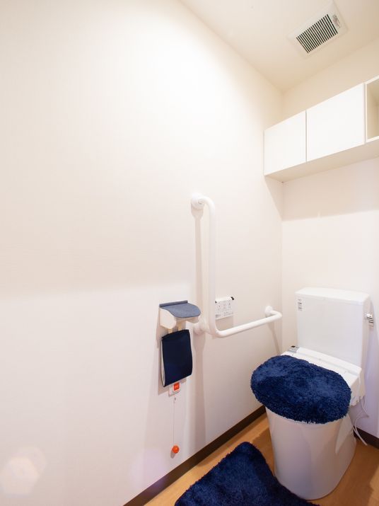 洋式トイレと手すり