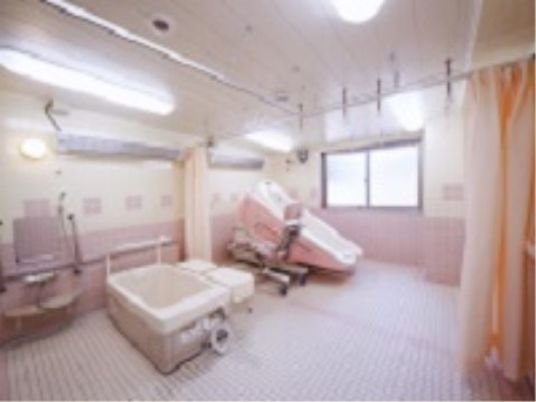 広々とした清潔な浴室