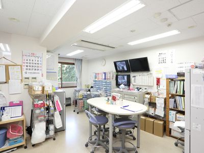 多機能なスタッフルーム