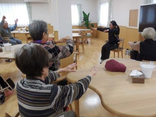 レクリエーション活動中の居室