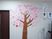 桜の壁飾りの共有スペース