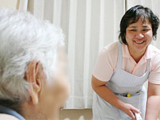 スタッフと利用者の会話