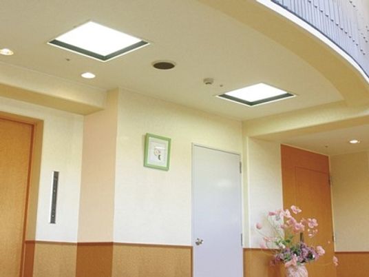 廊下の明るい風景