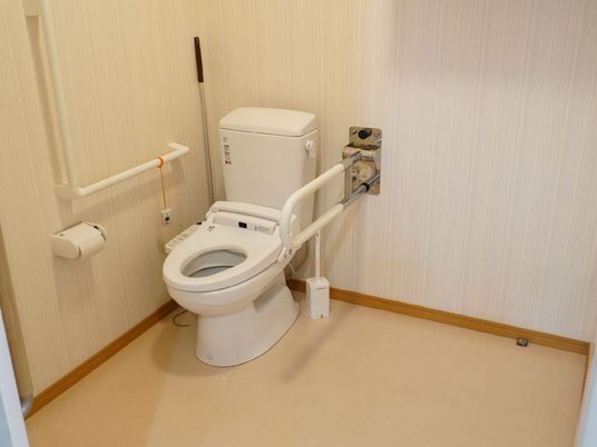 手すり付き洋式トイレ