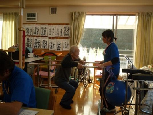 明るい機能訓練室