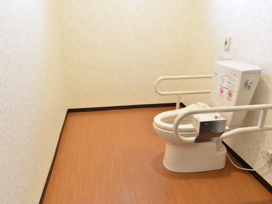 バリアフリー設計のトイレ