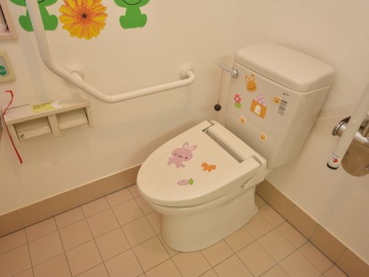 装飾されたトイレ空間