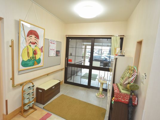 和風エントランスの一角