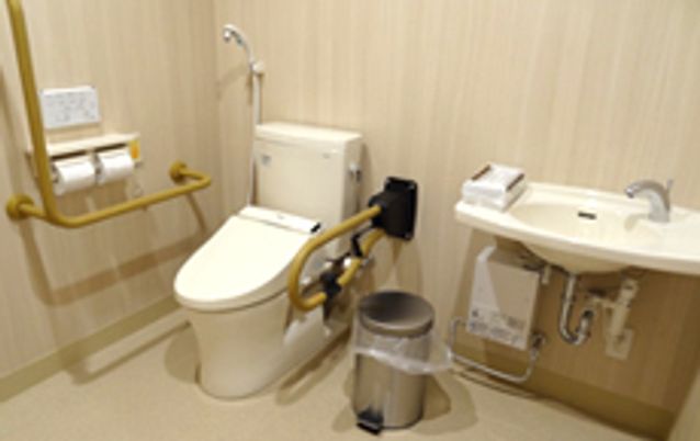 安全設計のトイレ