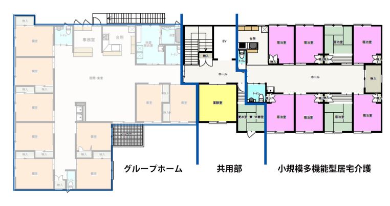 施設の間取り図