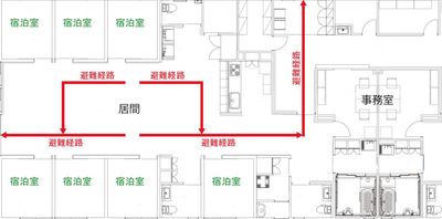 避難経路の図面