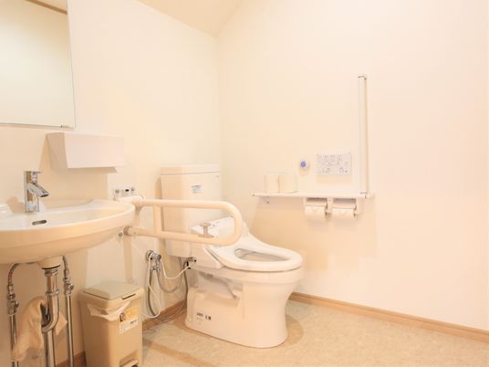 手すり付きトイレ空間