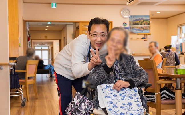 笑顔あふれる居室