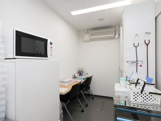 整備されたスタッフルーム