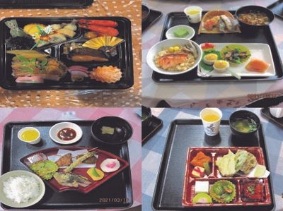 彩り豊かな食事風景