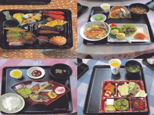 彩り豊かな食事風景