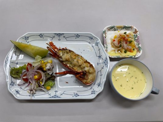 美味しそうな一食の料理