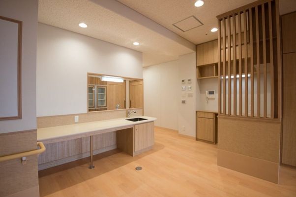 明るい空間のキッチン