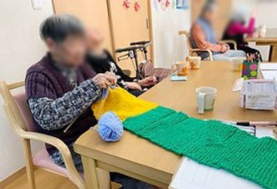 お茶を楽しむ居室