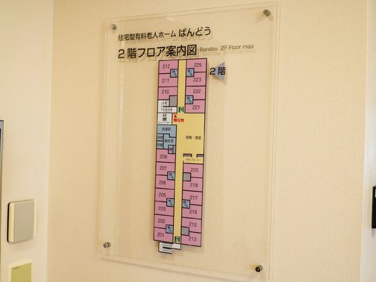 フロア案内図掲示