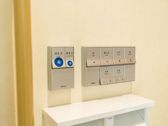 先進的なトイレ操作パネル