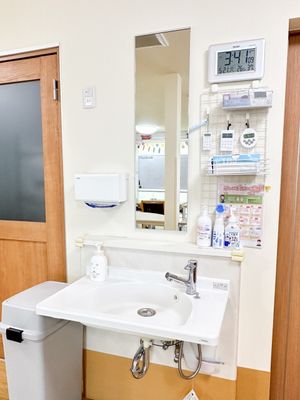 清潔な洗面台
