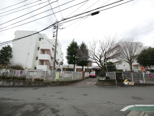 建物と門の景色