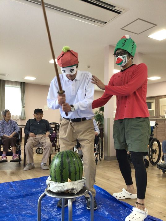 稽古中の水割りイベント