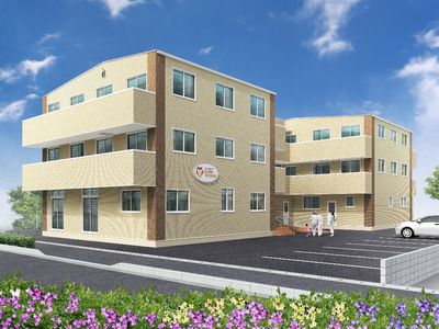 新しい建物の外観