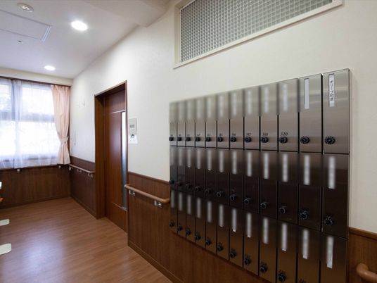 整理された郵便受け