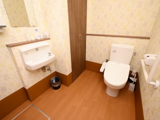 バリアフリー設計のトイレ