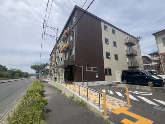 ゆったりとしたエントランス