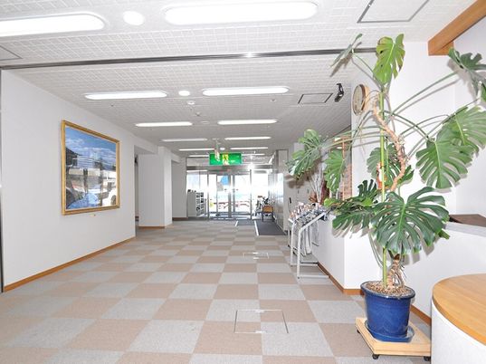 廊下の明るい空間