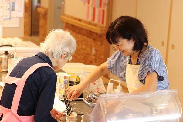 スタッフと利用者の交流