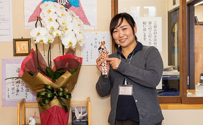 親しみやすい職員の和室  