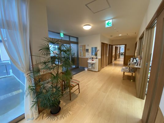 明るいエントランス