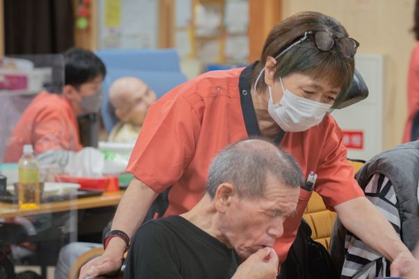ケアスタッフと利用者