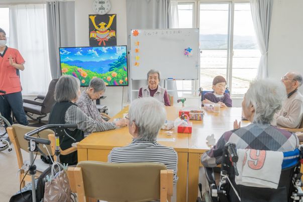 利用者が集うリビング