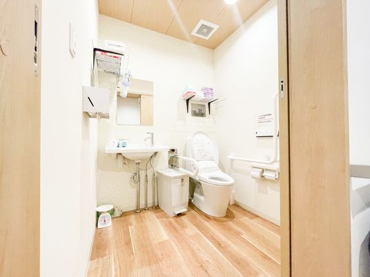 清潔なトイレ設備
