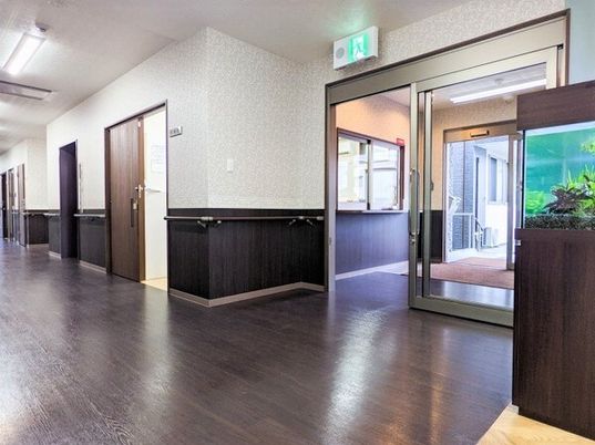 清潔感のある居室廊下