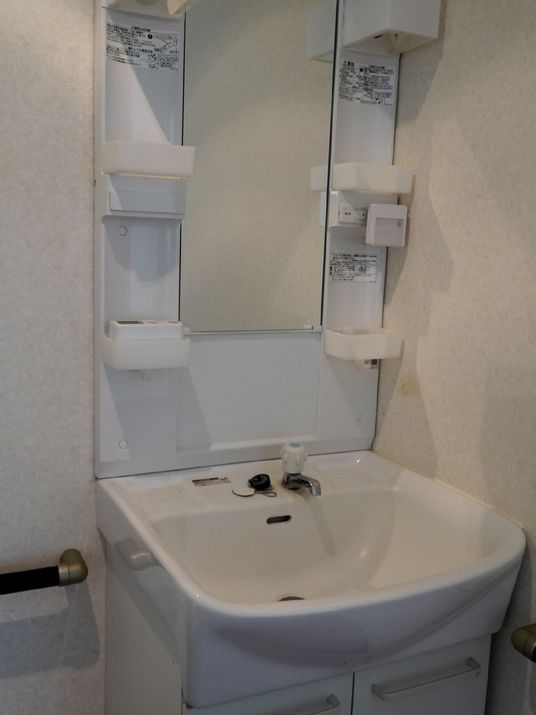 整備された洗面台