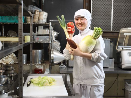 健康的な食事づくりの様子