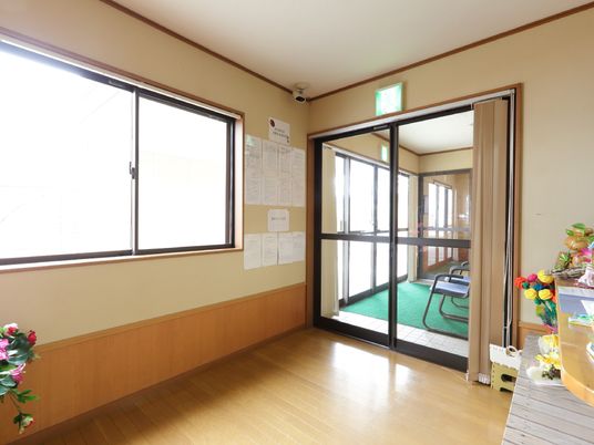 開放感のあるエントランス