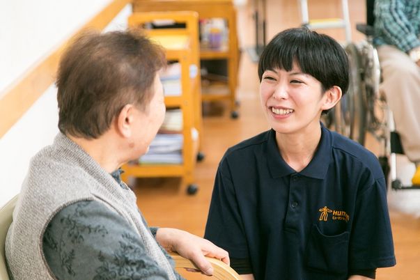 スタッフと利用者の会話