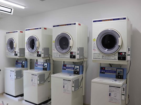 整備されたコインランドリー