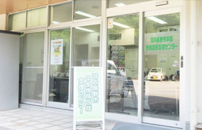 広々とした建物の入り口